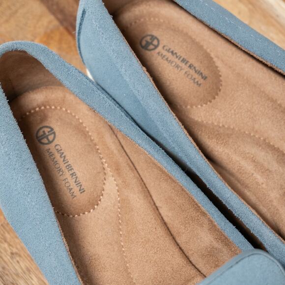 GIANI BERNINI Women's Lesleee Blue Memory Foam Slip On Loafers 7.5 M - Picture 5 of 9